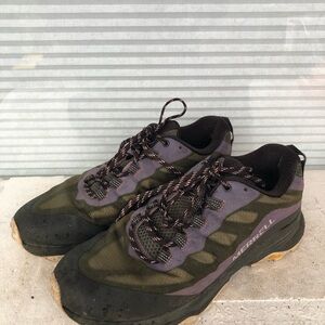 Merrell Moab Speed Hiking Athletic Shoes Womens Lichen Gray Shoes Size 9.5